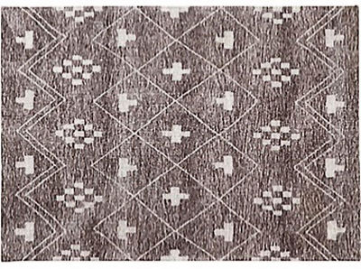 The Allayah Aztec Diamond Pattern Rug - Grey/Ivory - DH07-8 - Available In-Store Only available to purchase from Warehouse Furniture Clearance at our next sale event.
