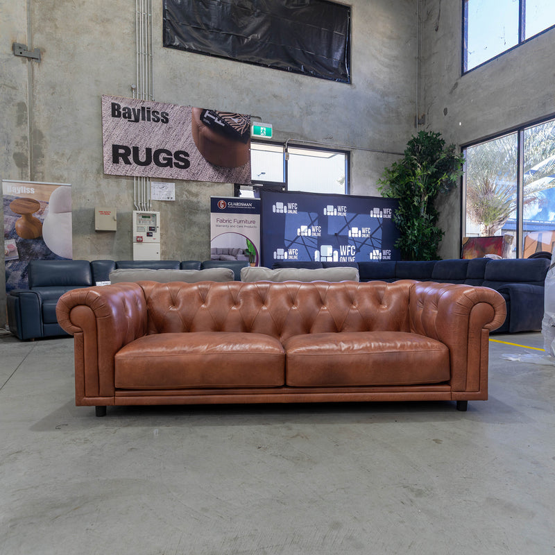 The DM-11875-W1 3 Seat Sofa - Rich Brown - Floor Stock available to purchase from Warehouse Furniture Clearance at our next sale event.