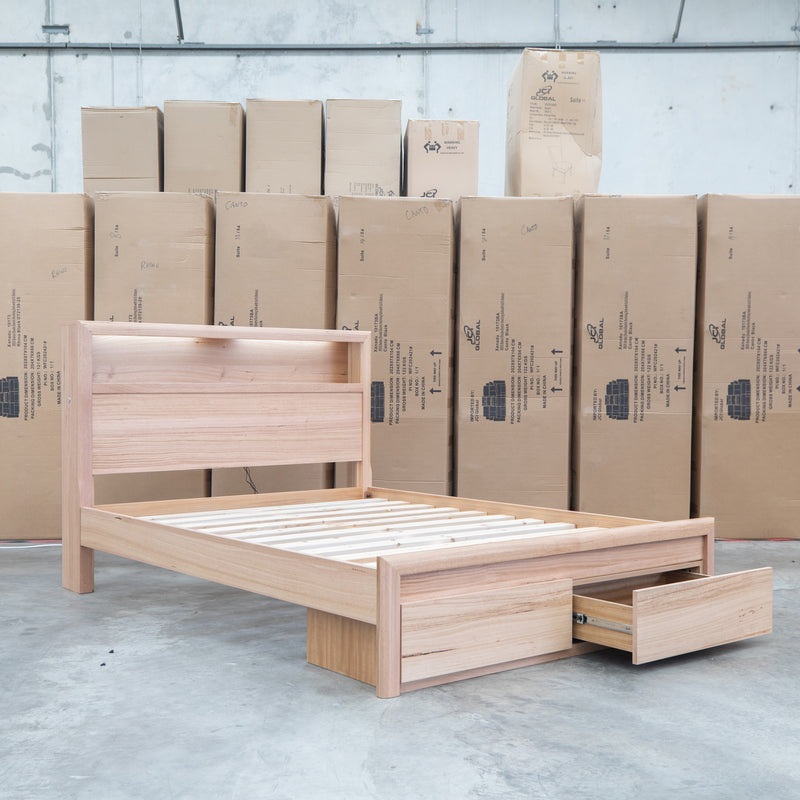 The Dalton Messmate Queen Storage Bed With Lights