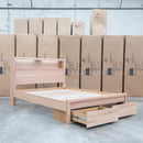 Dalton Messmate Queen Storage Bed With Lights - Warehouse Furniture Clearance