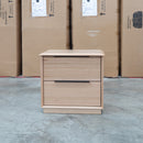 Dalton Messmate Two Drawer Bedside - Warehouse Furniture Clearance