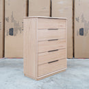 Dalton Messmate Hardwood 5 Drawer Tallboy