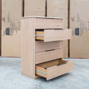 Dalton Messmate Hardwood 5 Drawer Tallboy