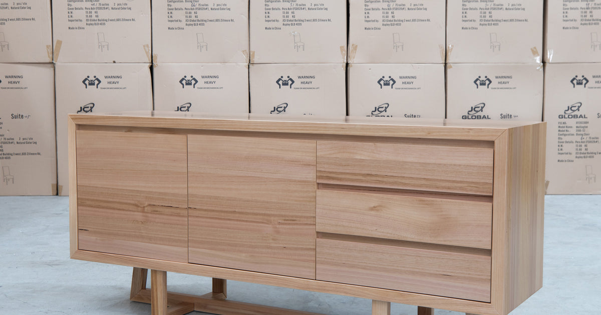 Dante Messmate Timber Buffet Warehouse Furniture Clearance