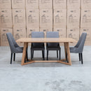 The Dante 220cm Messmate Timber Dining Table available to purchase from Warehouse Furniture Clearance at our next sale event.