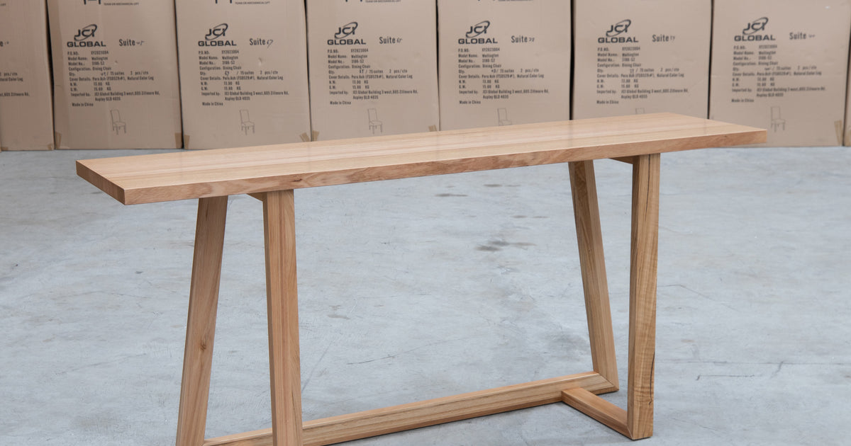 Dante Messmate Timber Hall Table Warehouse Furniture Clearance