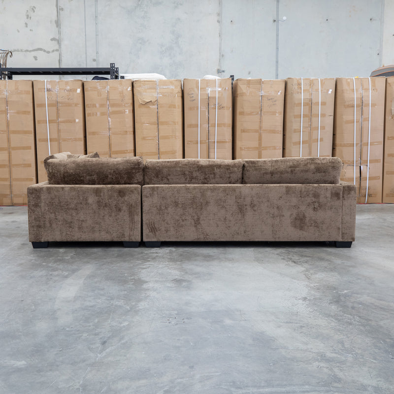 Fate Deep Seat Feather & Foam RHF Chaise Lounge - Truffle