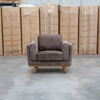 The Delilah Armchair - Chocolate available to purchase from Warehouse Furniture Clearance at our next sale event.