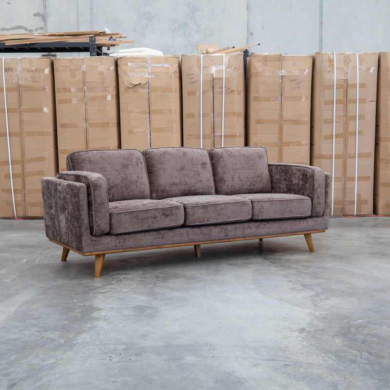 The Delilah Three Seat Sofa - Chocolate