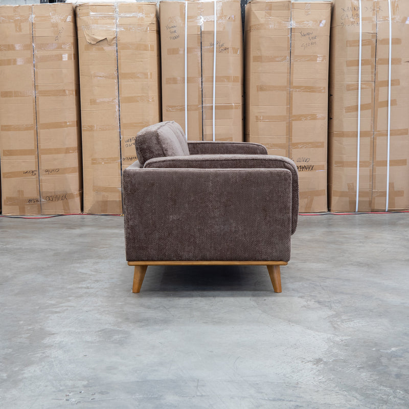 The Delilah Three Seat Sofa - Chocolate