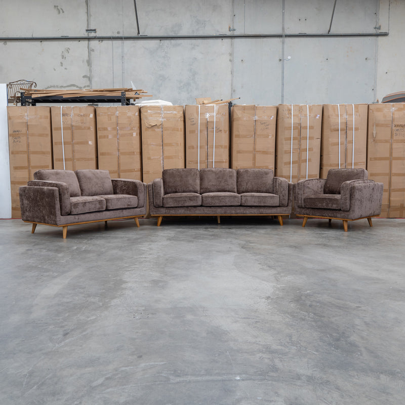 The Delilah Two Seat Sofa - Chocolate