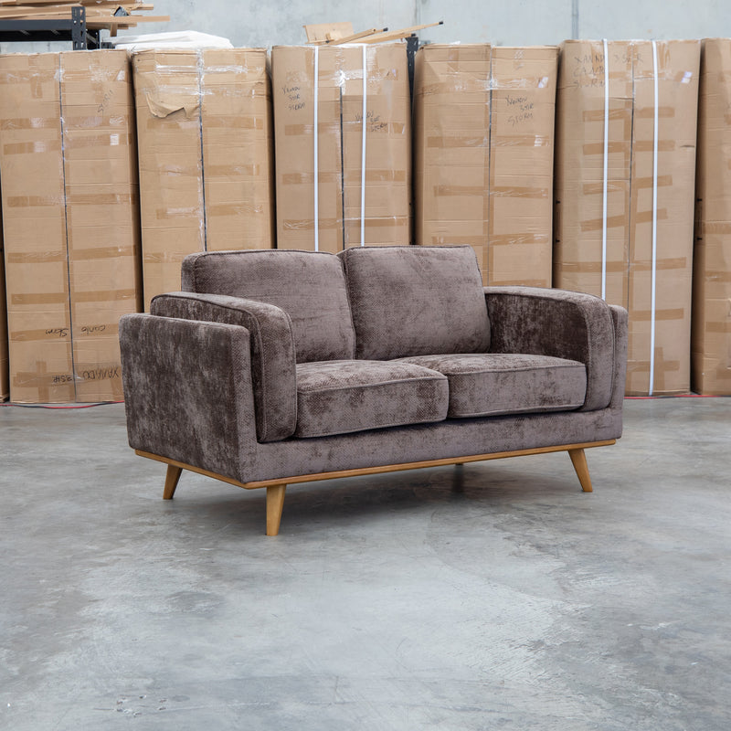 The Delilah Two Seat Sofa - Chocolate