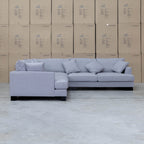 The Delta Deep Seated Corner Lounge - Silver available to purchase from Warehouse Furniture Clearance at our next sale event.