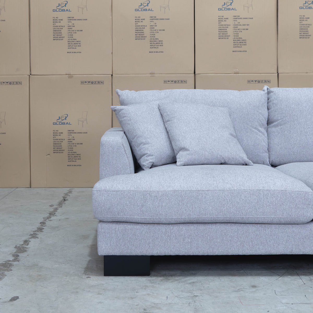 The Delta Deep Seated Corner Lounge - Silver available to purchase from Warehouse Furniture Clearance at our next sale event.