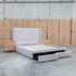 The Denmark Queen Fabric Storage Bed - Beige