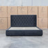 The Denmark King Fabric Storage Bed - Charcoal