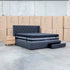 The Denmark King Fabric Storage Bed - Charcoal