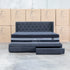The Denmark King Fabric Storage Bed - Charcoal