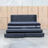 The Denmark King Fabric Storage Bed - Charcoal
