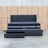 The Denmark King Fabric Storage Bed - Charcoal