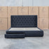 The Denmark King Fabric Storage Bed - Charcoal