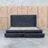 The Denmark King Fabric Storage Bed - Charcoal
