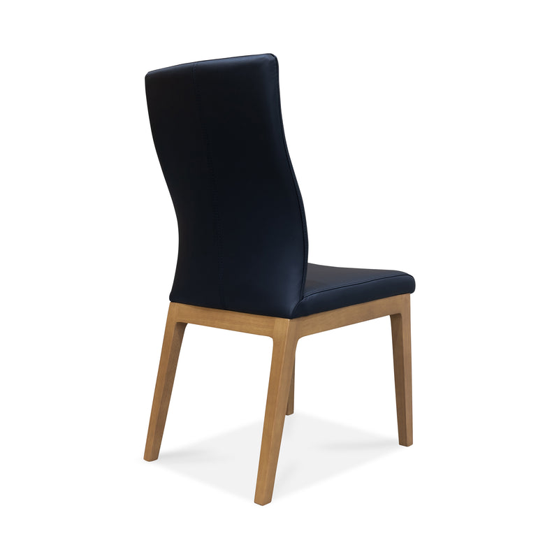 The Hampshire Leather Dining Chair - Black available to purchase from Warehouse Furniture Clearance at our next sale event.