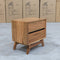The Polo Marri Harwood Timber Two Drawer Bedside available to purchase from Warehouse Furniture Clearance at our next sale event.