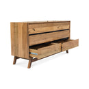 The Polo Marri Timber 6 Drawer Dresser available to purchase from Warehouse Furniture Clearance at our next sale event.