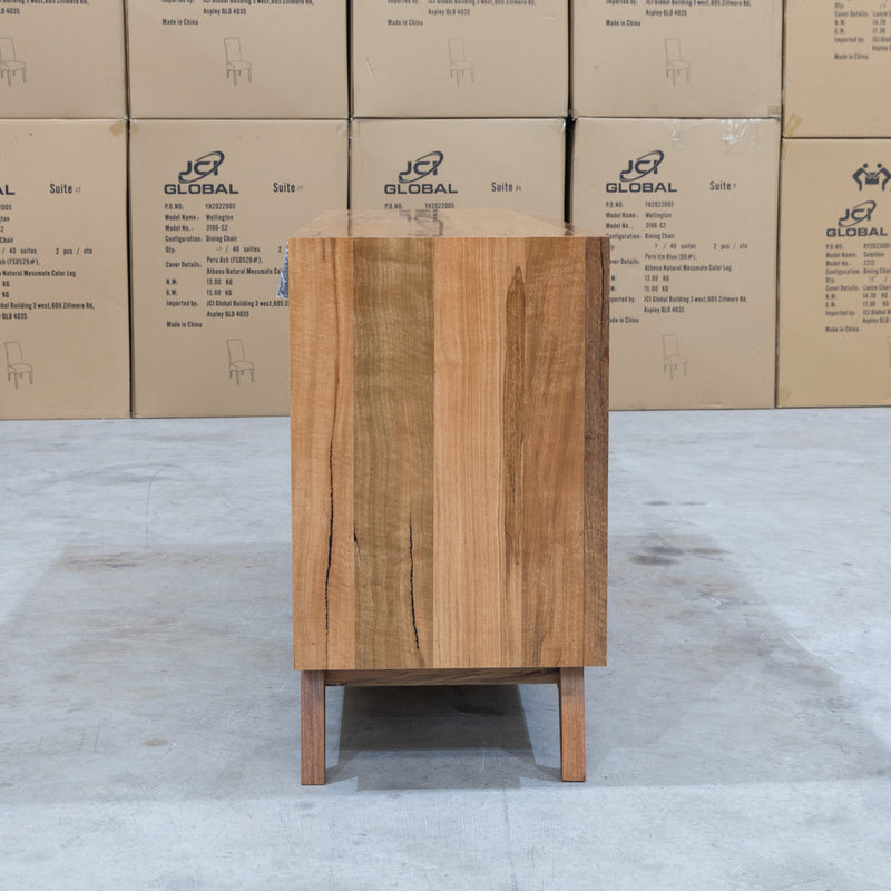 The Polo Marri Hardwood Timber Six Drawer Dresser available to purchase from Warehouse Furniture Clearance at our next sale event.