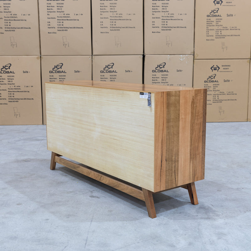 The Polo Marri Hardwood Timber Six Drawer Dresser available to purchase from Warehouse Furniture Clearance at our next sale event.
