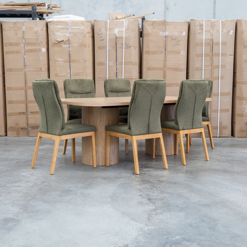 The Belvedere Dining Chair Natural - Olive
