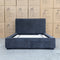 The Trinity Queen Fabric Storage Bed - Licorice available to purchase from Warehouse Furniture Clearance at our next sale event.