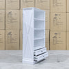The Hampton Timber 2 Drawer Bookcase available to purchase from Warehouse Furniture Clearance at our next sale event.