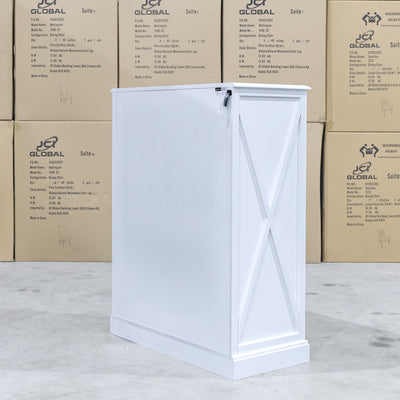 The Hampton 6 Drawer Timber Tallboy available to purchase from Warehouse Furniture Clearance at our next sale event.