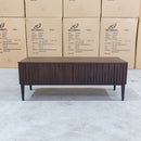 The Shiraz Acacia Hardwood  2 Drawer Entertainment Unit available to purchase from Warehouse Furniture Clearance at our next sale event.