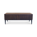 The Shiraz Acacia Hardwood  2 Drawer Entertainment Unit available to purchase from Warehouse Furniture Clearance at our next sale event.