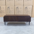 The Shiraz Acacia Hardwood  2 Drawer Entertainment Unit available to purchase from Warehouse Furniture Clearance at our next sale event.