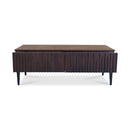 The Shiraz Acacia Hardwood  2 Drawer Entertainment Unit available to purchase from Warehouse Furniture Clearance at our next sale event.