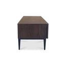 The Shiraz Acacia Hardwood  2 Drawer Entertainment Unit available to purchase from Warehouse Furniture Clearance at our next sale event.
