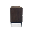 The Shiraz Acacia Hardwood 4 Door Buffet available to purchase from Warehouse Furniture Clearance at our next sale event.
