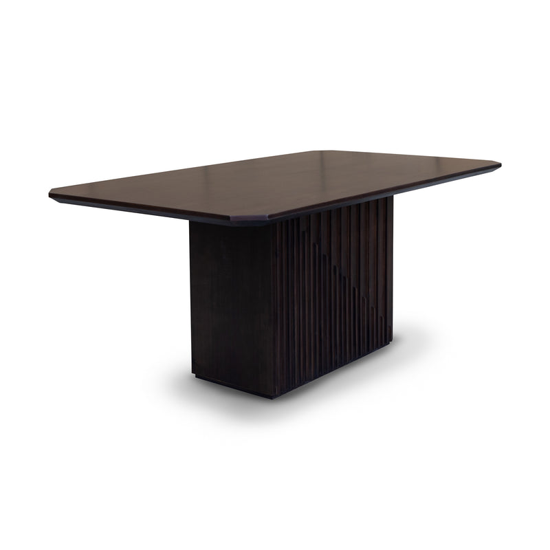 The Shiraz 240cm Acacia Hardwood Dining Table available to purchase from Warehouse Furniture Clearance at our next sale event.