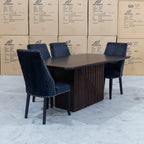The Shiraz 240cm Acacia Hardwood Dining Table available to purchase from Warehouse Furniture Clearance at our next sale event.