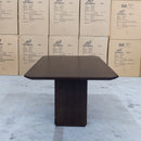 The Shiraz 240cm Acacia Hardwood Dining Table available to purchase from Warehouse Furniture Clearance at our next sale event.