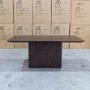 The Shiraz 240cm Acacia Hardwood Dining Table available to purchase from Warehouse Furniture Clearance at our next sale event.