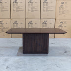 The Shiraz 240cm Acacia Hardwood Dining Table available to purchase from Warehouse Furniture Clearance at our next sale event.