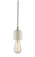 The Dome Marble Pendant Hanging Light with Silver Detail - White/Silver - FH02 - Available In-Store Only