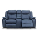The Dylan Two Seater Triple Motor Electric Recliner Lounge - Jet available to purchase from Warehouse Furniture Clearance at our next sale event.