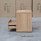 The Esca Two Drawer Bedside - Natural available to purchase from Warehouse Furniture Clearance at our next sale event.