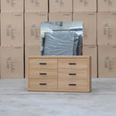 Esca Six Drawer Dresser - Natural